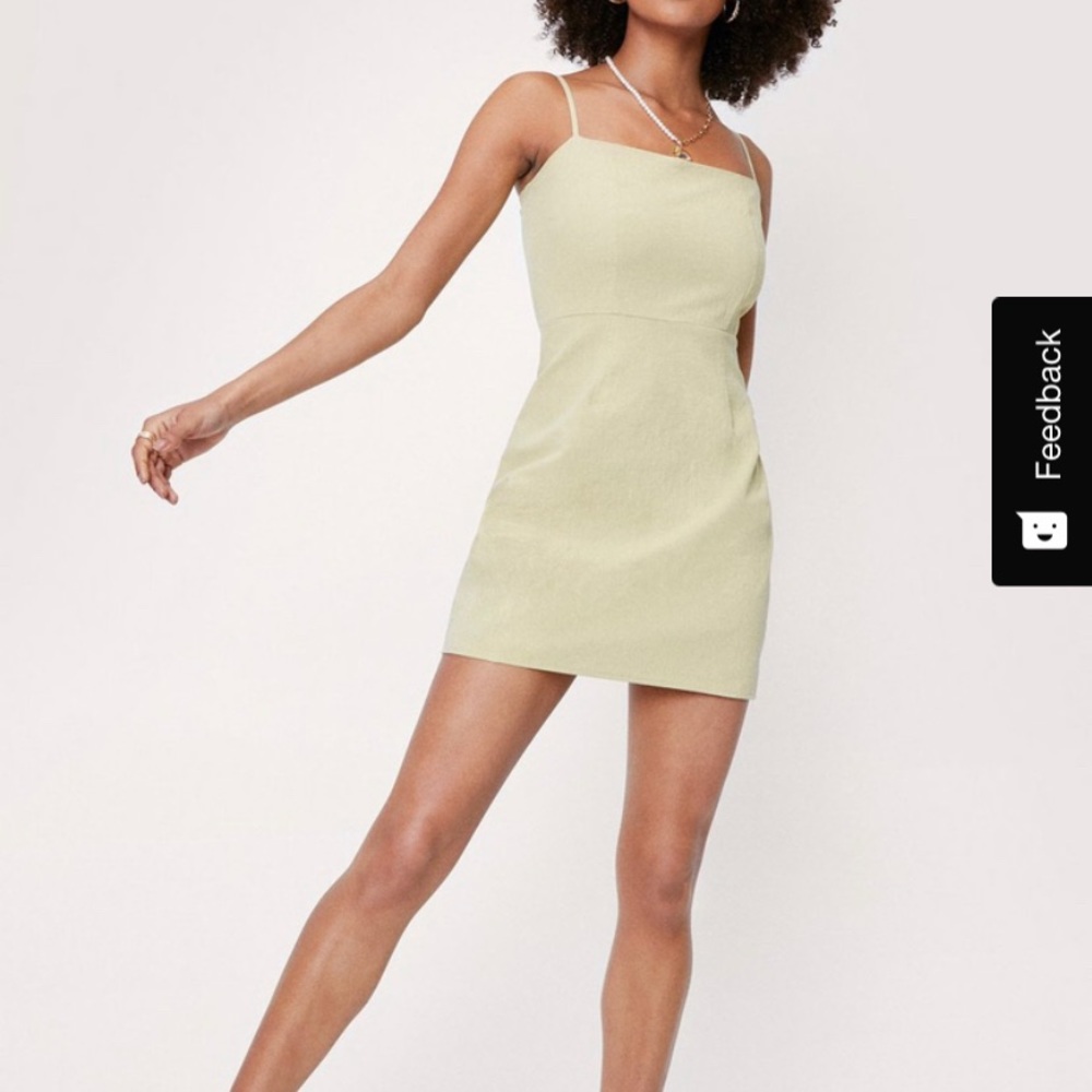 NWT NASTY GAL LINEN MINI DRESS